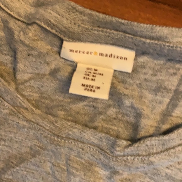 Mercer & Madison gray tank sz med - Picture 2 of 3